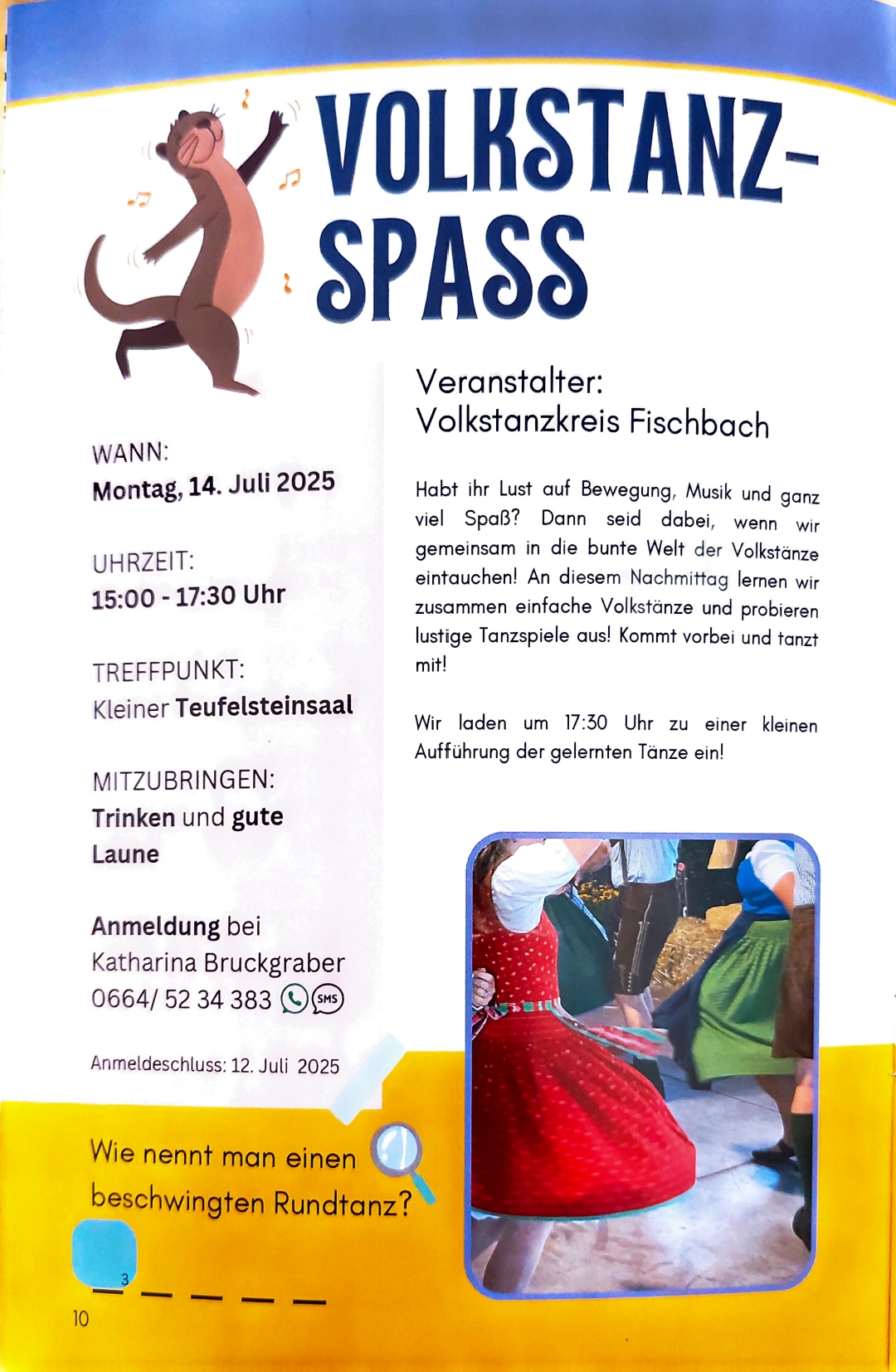 user 13 Einladung Ferienspass Volkstanzspass